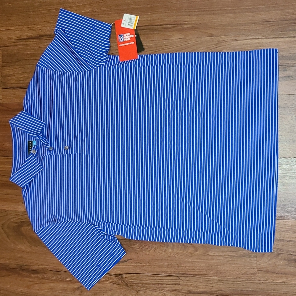 PGA dazzling blue golf shirt